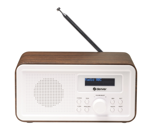 Denver Radio DAB+/FM Denver DAB-30 z drewnianą obudową - 1535064 - zdjęcie